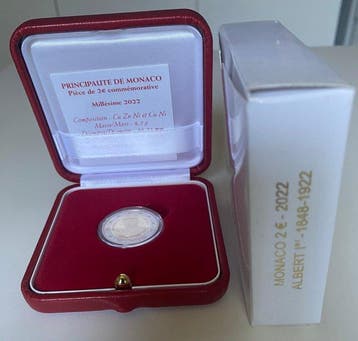 Monaco. 2 Euro 2022 Albert Ier Proof