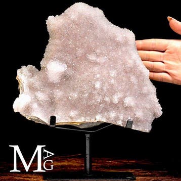Spectaculaire chalcedoon-druse - Sprankelende