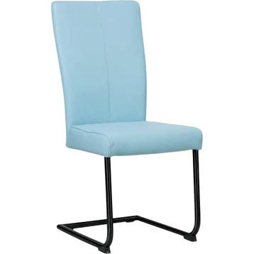 Leren eetkamerstoel Dry - Toledo Sky Blue (lichtblauw) -, Blauw, Nieuw, Leer, Ophalen of Verzenden