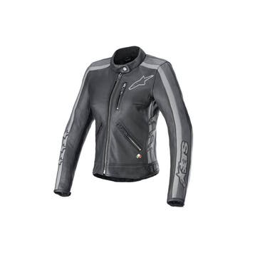 Alpinestars Stella Dyno Leren Jas Zwart Tar Grijs, Motoren, Nieuw met kaartje, Verzenden, Jas | leer, Alpinestars