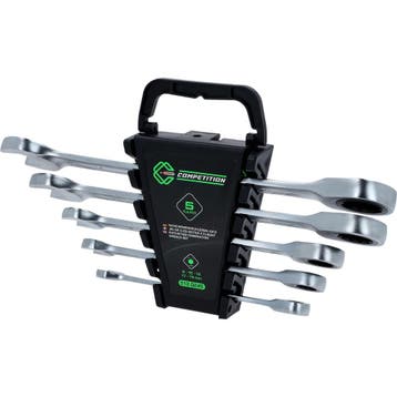 Competition Ratelringsteeksleutelset 8–19 mm 5-delig, Auto diversen, Verzenden, Nieuw