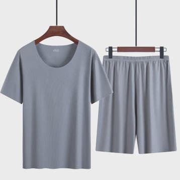 Heren Pyjama Set: IJssilke Korte Mouw & Short - Zomer Comfor, Verzenden, Nieuw