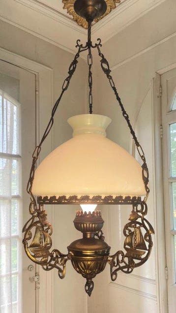 Kroonluchter - Nostalgische Art-Deco Scheepslamp - Koud