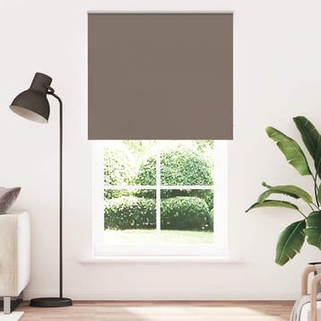 vidaXL Rolgordijn verduisterend koffie 125x230 cm, Verzenden, Nieuw, Bruin
