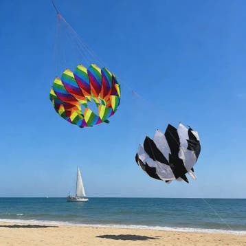 Grote Regenboog Vlieger - Nylon Parachute Vlieger voor Profe, Verzenden, Nieuw