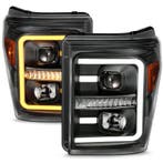 ANZO 2011-2016 Ford F250 Projector Headlights w/ Plank Style, Ophalen of Verzenden, Nieuw