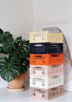 Vouwkrat, 400x300x140 mm, euronorm, zwart kunststof, nieuw -, Ophalen of Verzenden