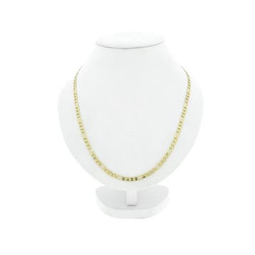 Gouden Figaro schakelketting, Sieraden, Tassen en Uiterlijk, Kettingen, Ophalen of Verzenden, Gebruikt, Goud, Goud