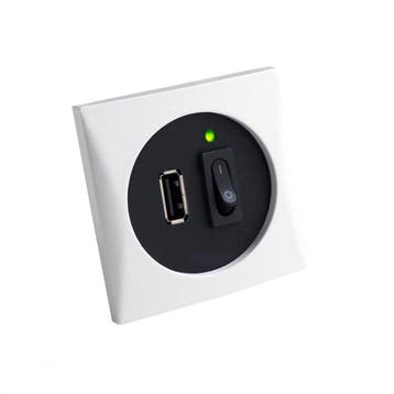 Batsystem USB inbouw stopcontact 12 of 24 Volt-Zwart, Watersport en Boten, Ophalen of Verzenden, Nieuw