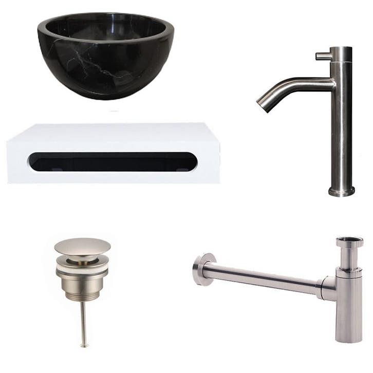 Sani Royal Fonteinkom Marmer Black Emperador met, Tuin en Terras, Waterpartijen en Fonteinen