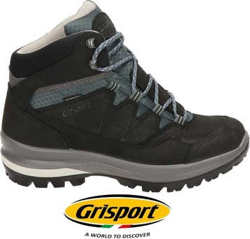 Grisport - Maat 42 - Bari Mid Wandelschoenen Dames - Black, Verzenden, Nieuw