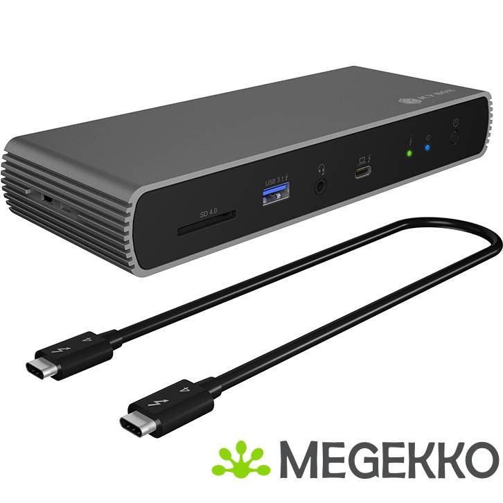 ICY BOX IB-DK8801-TB4 notebook dock & poortreplicator, Computers en Software, Windows Laptops, Nieuw, Verzenden