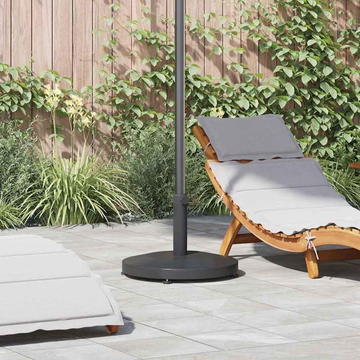 vidaXL Parasolvoet Donkergrijs 48 x 48 x 32 cm, Tuin en Terras, Parasols, Parasolvoet, Nieuw, Minder dan 1 meter, Verzenden