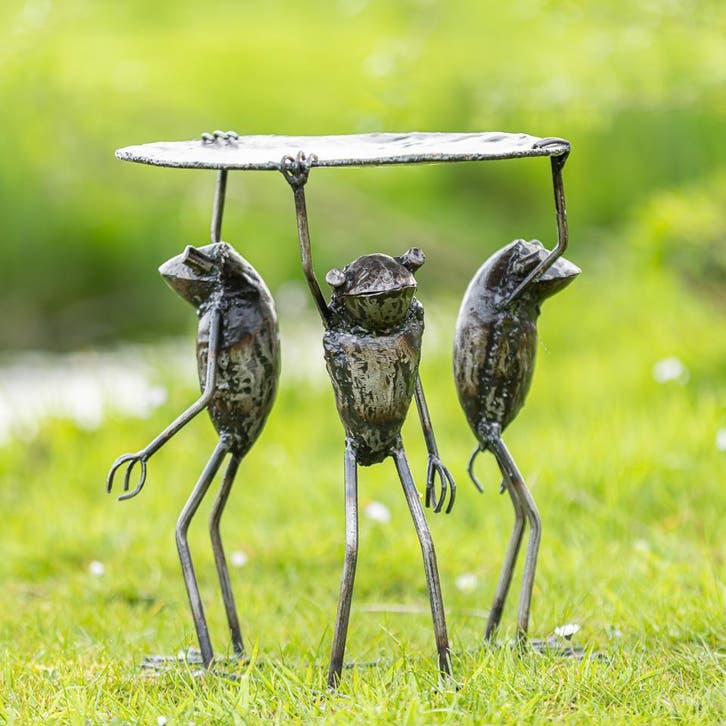 Statafel met drie kikkers - Mooievogels.nl, Antiek en Kunst, Curiosa en Brocante, Ophalen of Verzenden