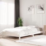vidaXL Bed stapelbaar 100x200 cm massief grenenhout wit, 100 cm, Eenpersoons, Verzenden, Wit