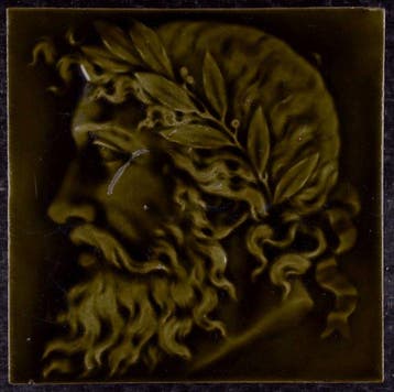 Jugendstil Tegel - Figuratief Ontwerp - Minton China works -