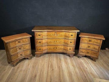 Ladekast (3) - Walnoot - Antieke commode in de