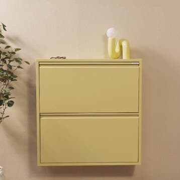 Spinder Design Billy 2 schoenenkast - butter yellow, Verzenden, Nieuw