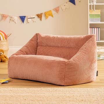 Cecilia Cord Kinder Zitzak Sofa - Lichtroze, Verzenden, Nieuw