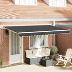 vidaXL Inklapbaar Zonnescherm Antraciet 350 x 200 cm Stof, Tuin en Terras, Zonneschermen, Verzenden, Nieuw