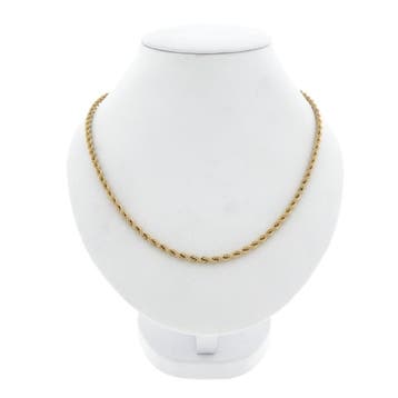 Gouden gedraaide schakelketting, Ophalen of Verzenden, Gebruikt, Goud, Goud