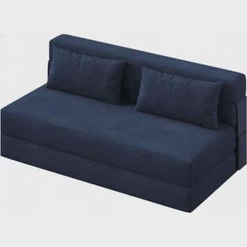 2-in-1 Fluweel Slaapbank - Comfortabele 2-zits Bank met Afne, Verzenden, Nieuw