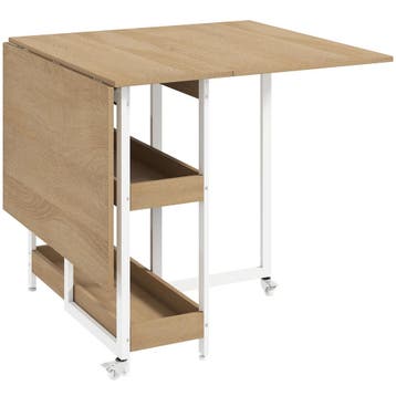 Opklapbare Eettafel In Industrieel Ontwerp, Geschikt Voor Ma, Huis en Inrichting, Bureaus, Verzenden, Nieuw