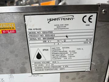 Henny Penny EEG-FFXX, Ophalen of Verzenden, Gebruikt