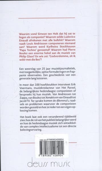 Van Andriessen tot Zappa 9789082408904 Erik Voermans, Verzenden, Zo goed als nieuw, Erik Voermans