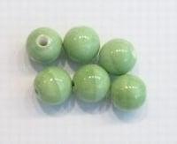 10 x  Keramiek kraal rond Groen 12mm (Keramiek kralen), Ophalen of Verzenden, Nieuw, Kraal