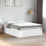 vidaXL Bedframe bewerkt hout wit 150x200 cm, Verzenden, Wit, Overige maten, 200 cm