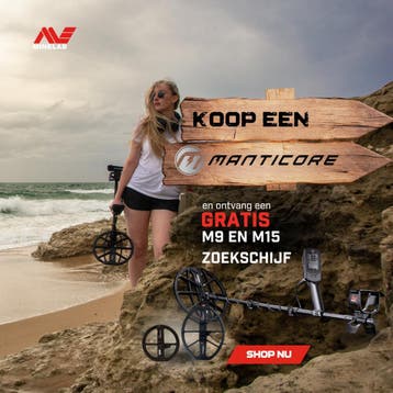Minelab MANTICORE Multi-IQ+ Metaaldetector, Hobby en Vrije tijd, Metaaldetectors, Ophalen of Verzenden, Nieuw, Minelab, Instelbare gevoeligheid