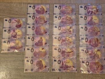Nederland. 0 Euro Banknote 2021 (21 Banknotes) (Zonder
