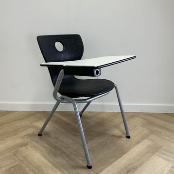 Compass-Lupo stoel met  laptoptafel van Verner Panton, Huis en Inrichting, Stoelen, Gebruikt, Zwart, Ophalen of Verzenden, Eén