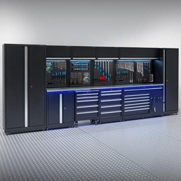 Datona Werkplaatsinrichting PREMIUM met RVS werkblad - 490, Doe-het-zelf en Verbouw, Ophalen of Verzenden, Nieuw