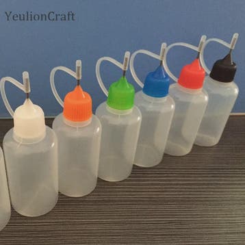 Set van 5x 30ml Precisie Doseerflesjes met Naaldpunt - Ideaa, Hobby en Vrije tijd, Verzenden, Nieuw