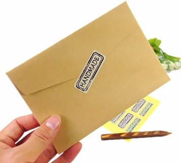 Sluitstickers handmade uppercase different style etiket 80, Ophalen of Verzenden, Nieuw