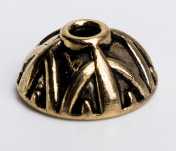10 x Gouden kralenkapjes 9 mm x 4 mm gat: 1,9 mm, Ophalen of Verzenden, Nieuw, Kraal