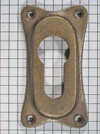 Sleutelplaat messing antiek voor cylinderslot, Verzenden, Nieuw