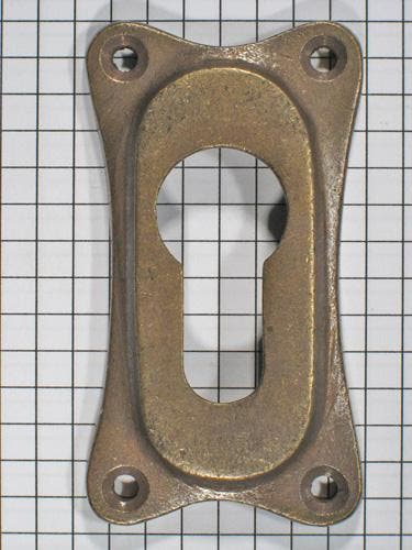 Sleutelplaat messing antiek voor cylinderslot, Doe-het-zelf en Verbouw, Overige Doe-het-zelf en Verbouw, Verzenden