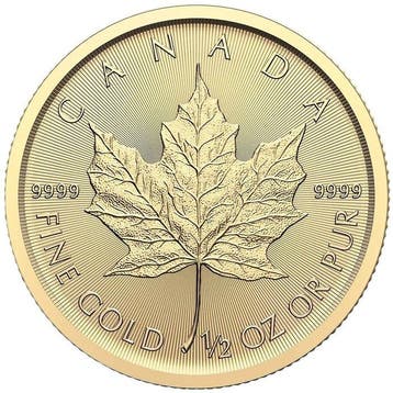 1/2 oz - Goud .999 - 2026 Goldmünze Maple Leaf - Zonder