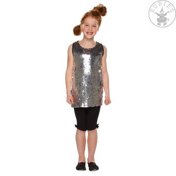 Zilveren paillettenjurk meisje, Kleding | Dames, Ophalen of Verzenden, Nieuw