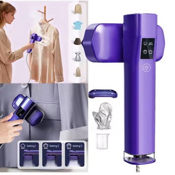 2-in-1 Mini Handstomer Kledingstomer met 3 Standen, Witgoed en Apparatuur, Strijkijzers en Strijkplanken, Verzenden, Nieuw