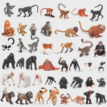 Realistische Aapjes Figuren Set: Educatief Speelgoed voor Ki, Hobby en Vrije tijd, Overige Hobby en Vrije tijd, Verzenden, Nieuw