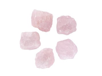 Rozekwarts - 5 Ruwe Stenen á 3,5 - 5,5cm per Stuk - Zakje.., Ophalen of Verzenden