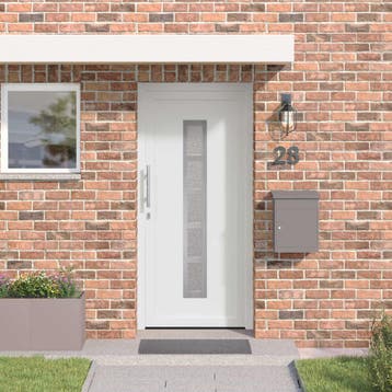 vidaXL Voordeur 88 x 200 cm PVC Wit, Verzenden, Nieuw