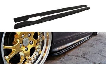 Zijskirts Diffusers BMW 3 E46 MPACK COUPE Glanzend Zwart, Ophalen of Verzenden, Nieuw