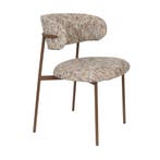 *WOONWINKEL* Vintage Eetkamerstoel Walnoot Multicolor, Huis en Inrichting, Stoelen, Verzenden, Nieuw, Stof