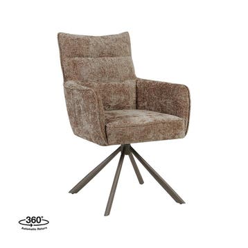 Stoel Dubai | Taupe | Haga | Brons Metalen Frame | 2 stuks, Verzenden, Nieuw in verpakking