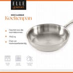 2dekans | ELLE Gourmet Classique RVS Koekenpan - Ø 20 cm -, Ophalen of Verzenden, Zo goed als nieuw